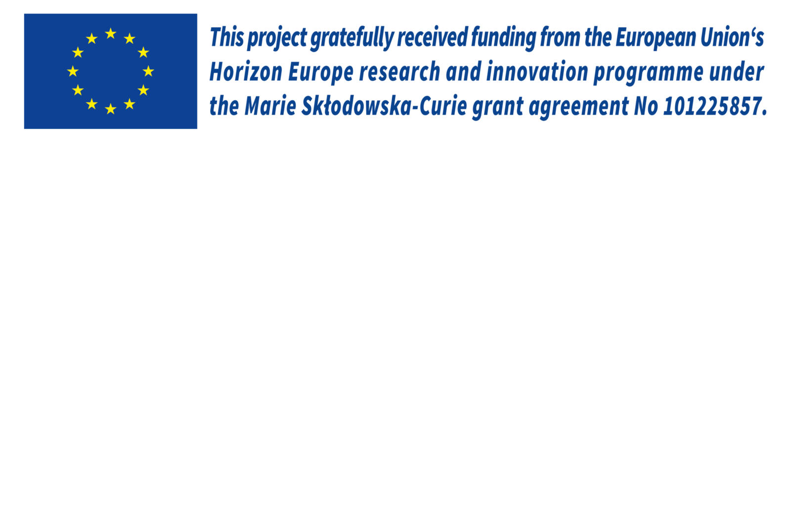 Acknowledgement for EU funding